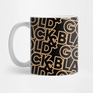 Black and Gold LAFC Sports Soccer Team Mug